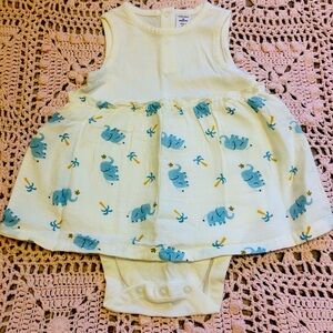 Brand New w/Tags 18M Girls
Nordstrom 
One Piece Tank Top Dress
Elephant Design